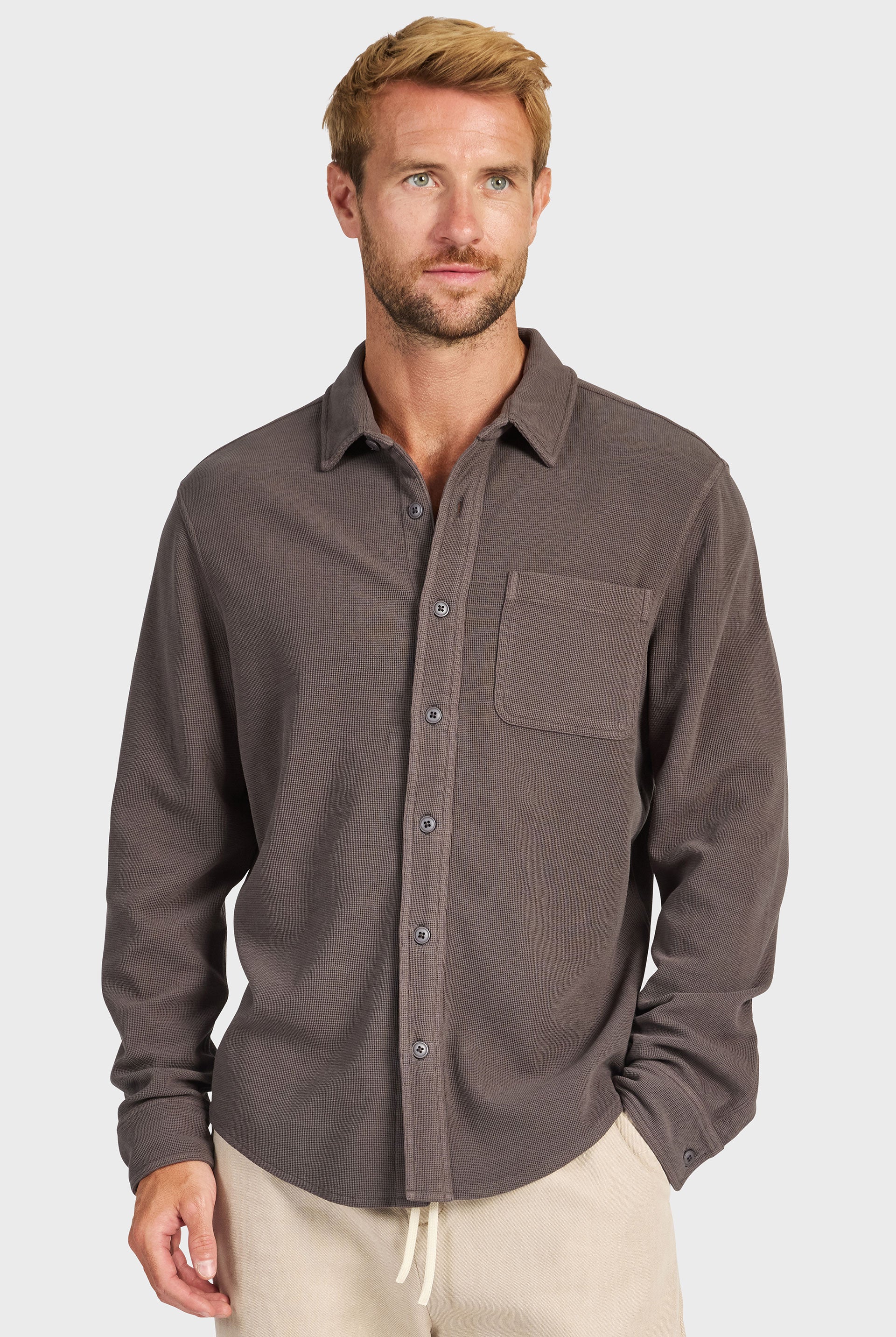 Carlos Cotton Waffle Shirt