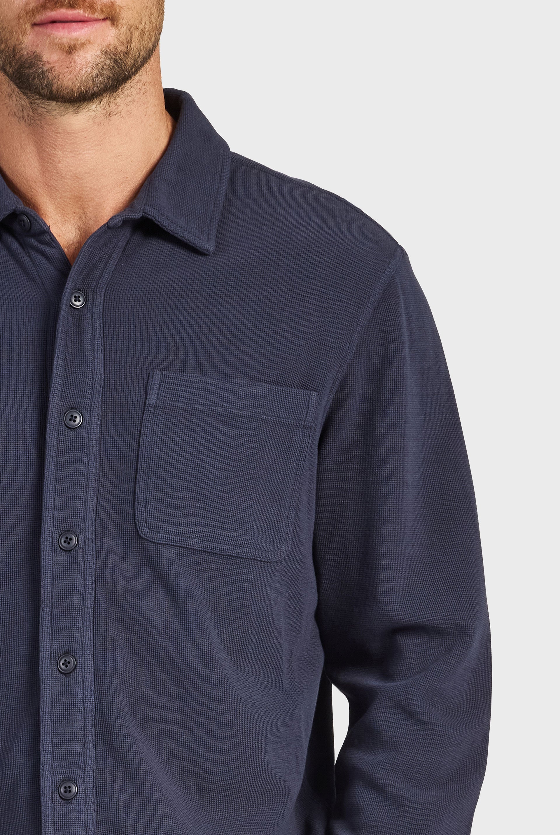 Carlos Cotton Waffle Shirt