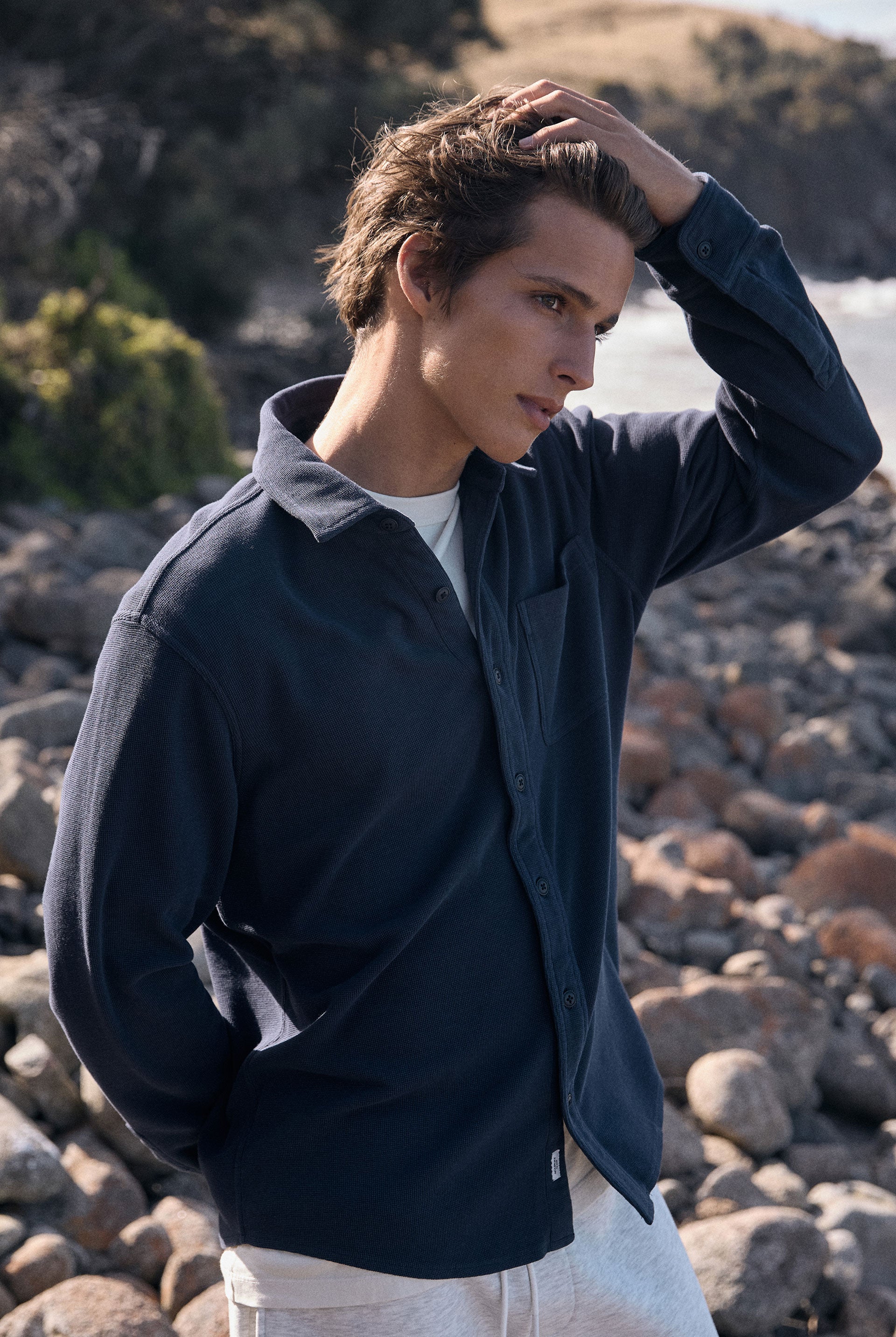 Carlos Cotton Waffle Shirt