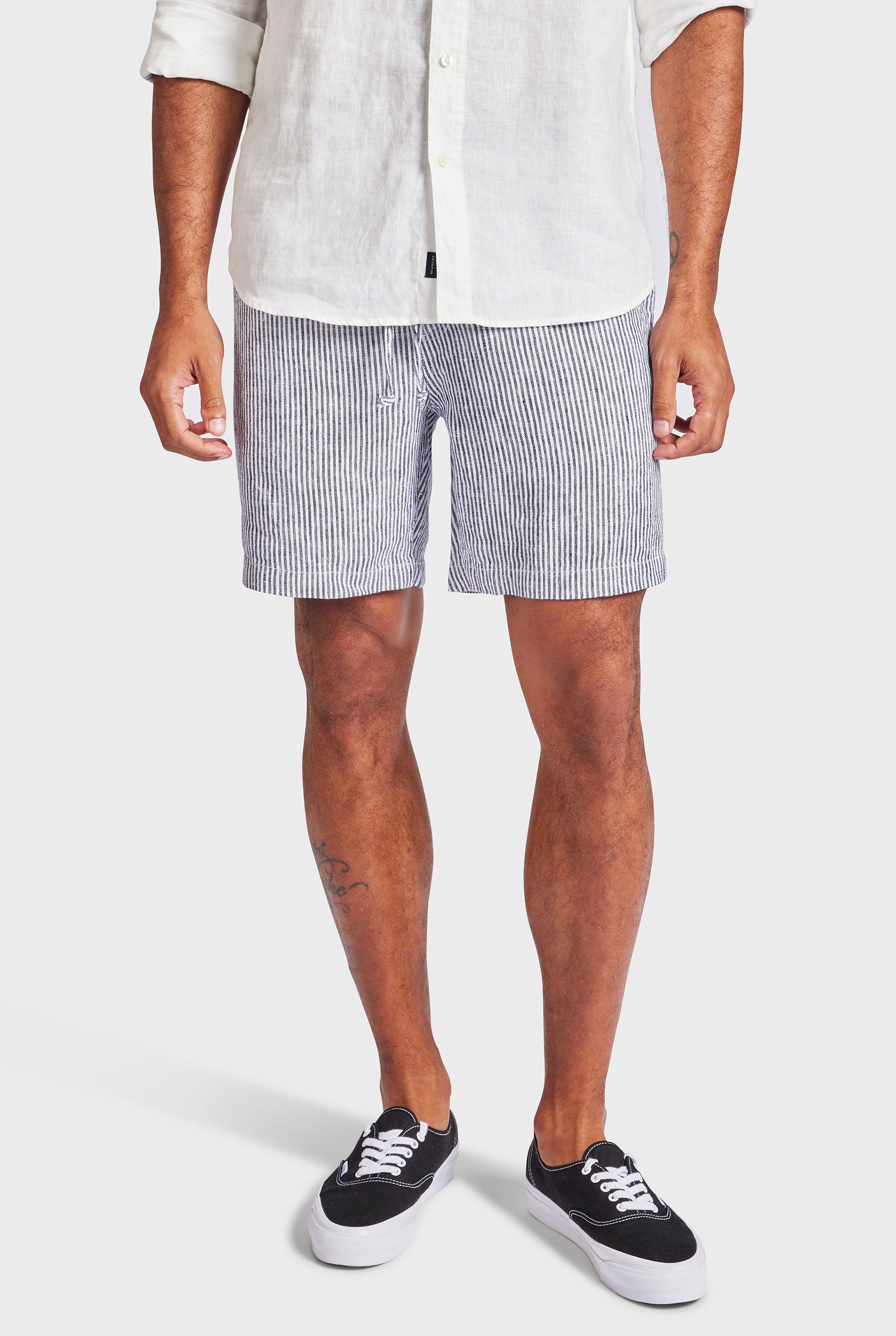 Stripe Riviera Linen Short