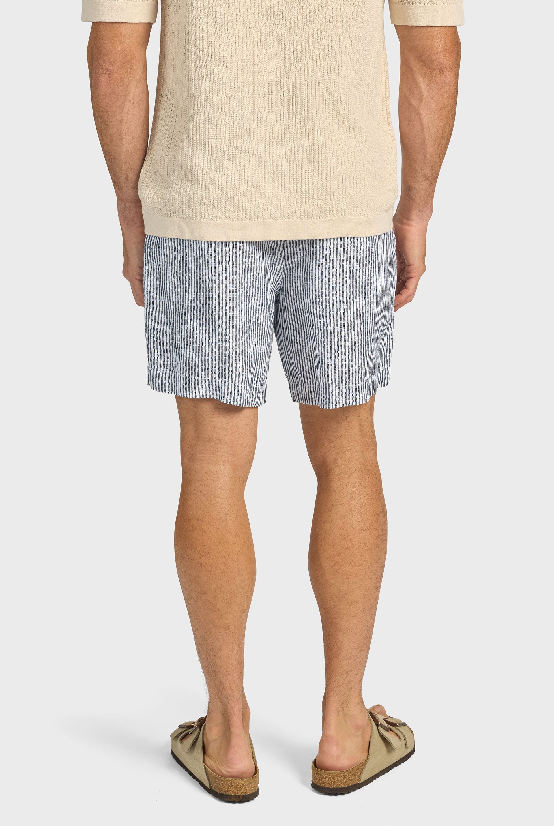 Stripe Riviera Linen Short